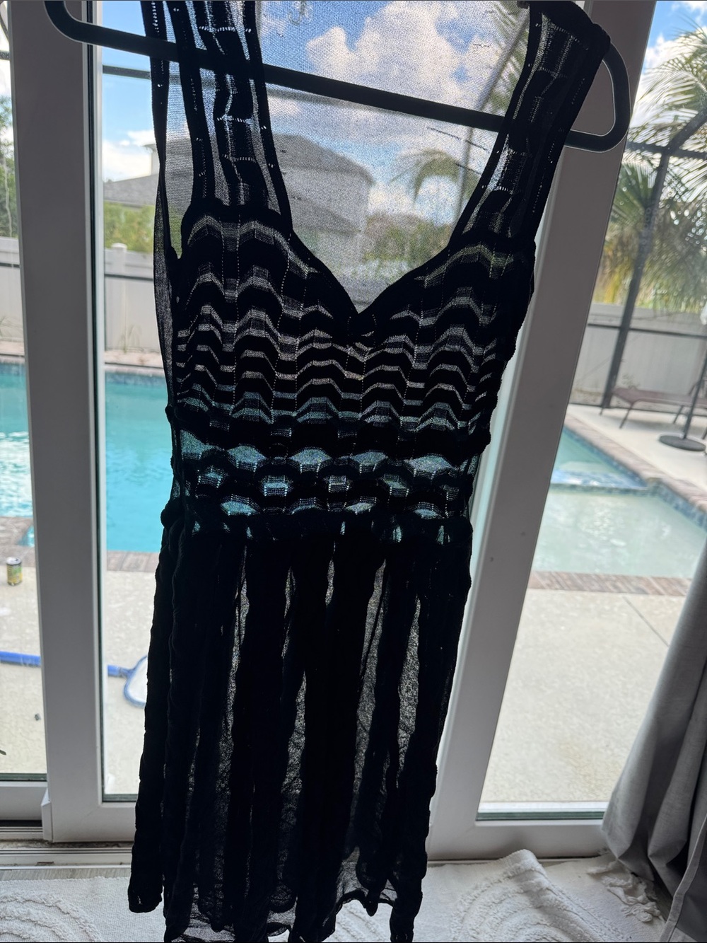 Missoni Black Sheer Knit Dress